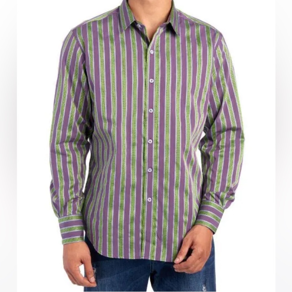 Robert Graham Men's Colorful Striped Shirt